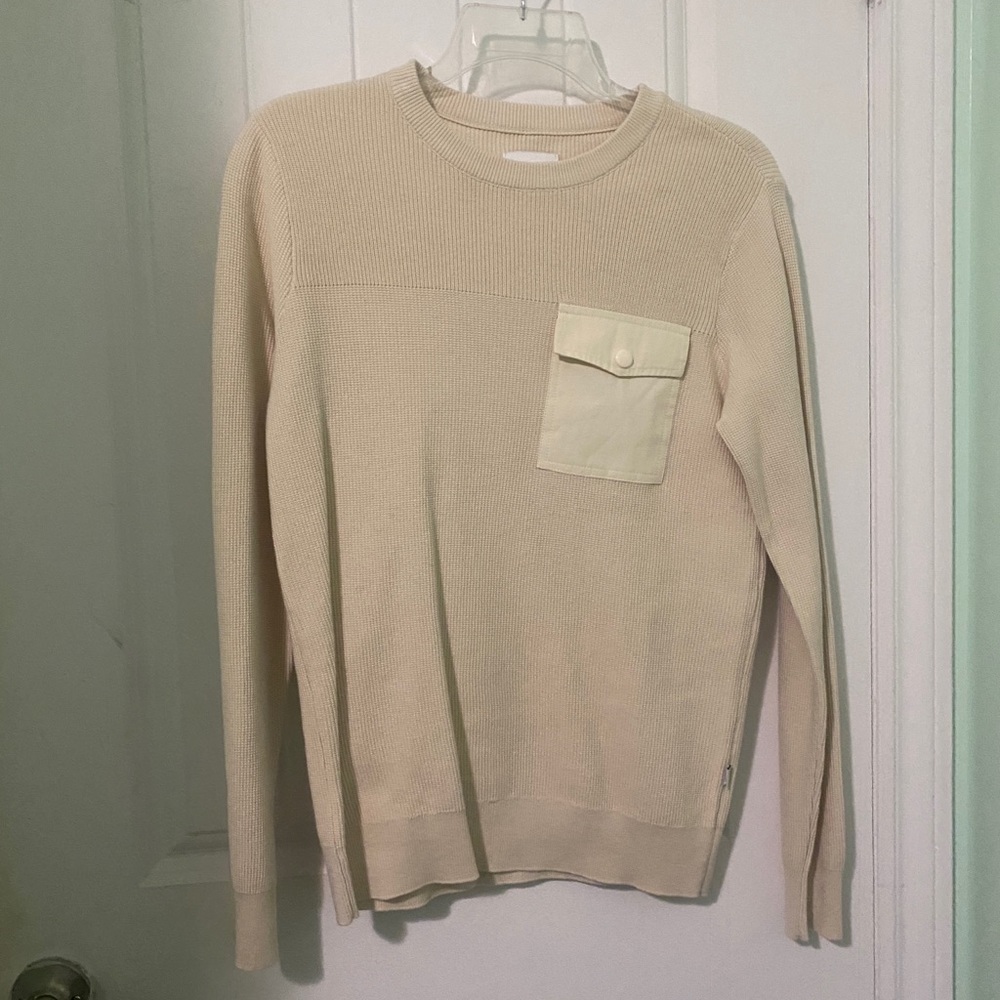 Frank and Oak Knit Sweatshirt with Pocket